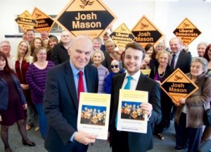 Vince Cable and Josh Mason launch the Liberal Democrat manifesto for Redcar & Cleveland